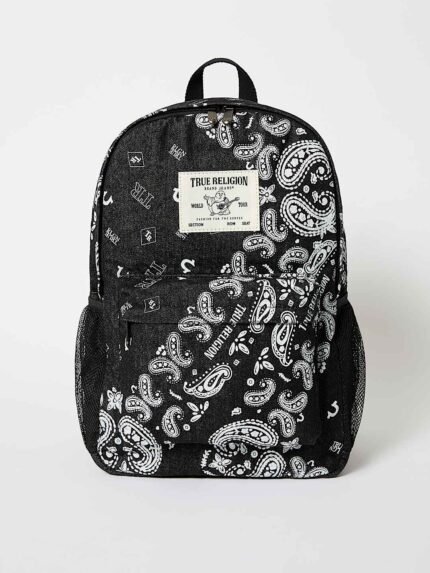 DENIM PAISLEY BACKPACK